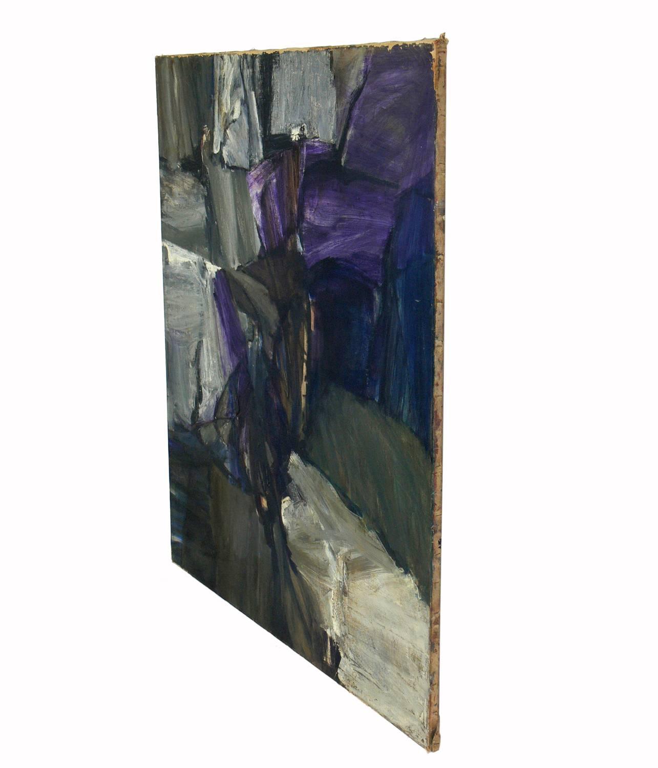 Large-scale abstract painting, American, circa 1960s. It measures an impressive 50.25