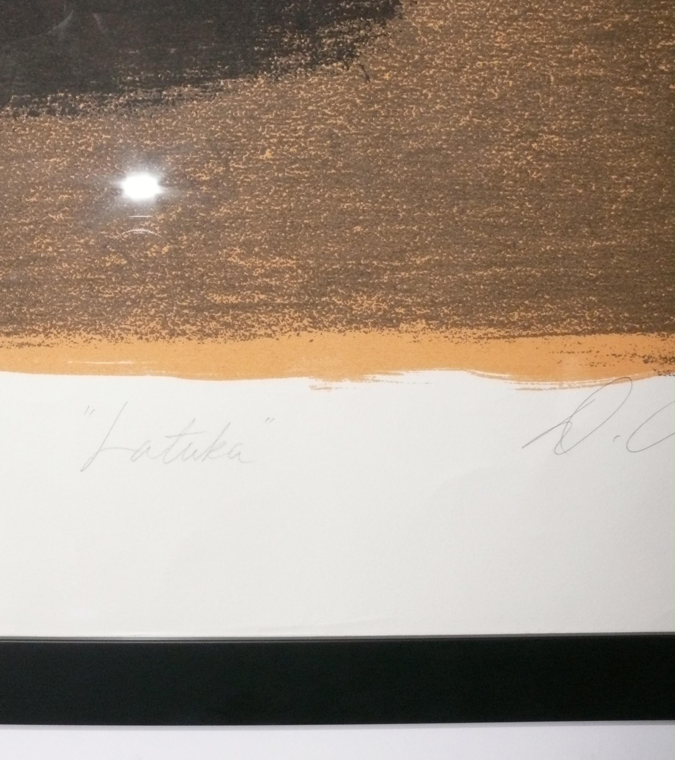 American Large Scale Abstract Serigraph by Dan Christensen Pencil Signed Numbered 45x32 For Sale