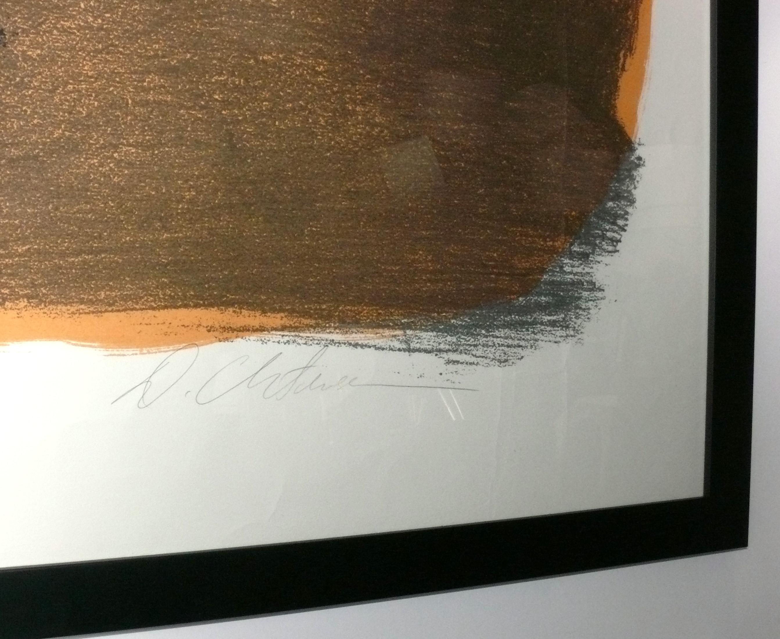 Large Scale Abstract Serigraph by Dan Christensen Pencil Signed Numbered 45x32 In Fair Condition For Sale In Atlanta, GA