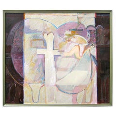 Large-Scale Acrylic on Canvas Painting by American Artist Wesley E. Johnson