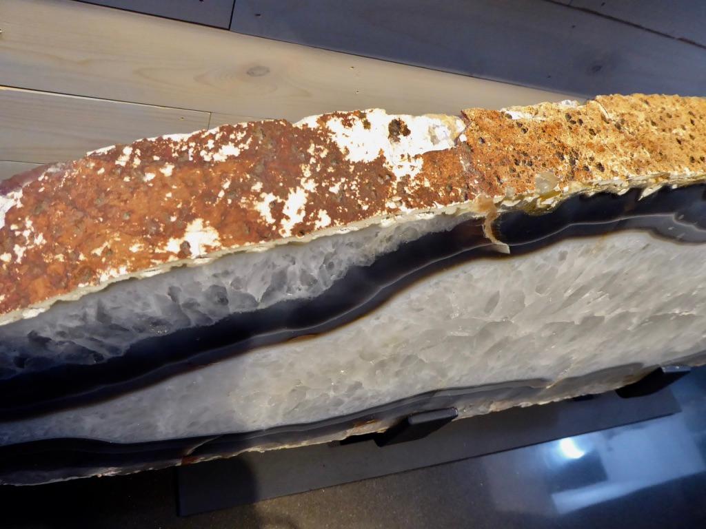 Large Scale Agate Specimen on Custom Iron Stand For Sale 5