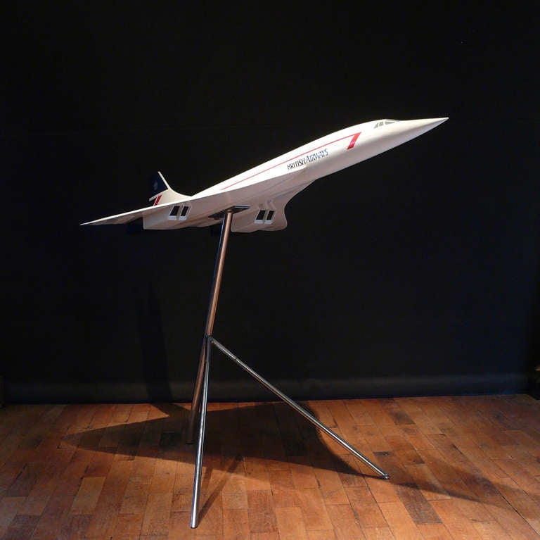 Large Scale Aircraft Model of British Airways Concorde, circa 1990 For ...