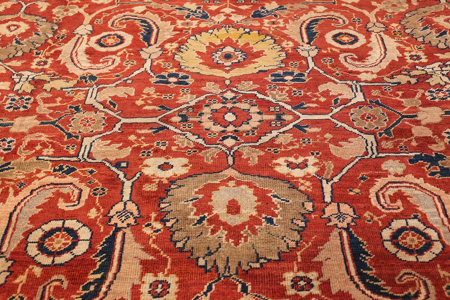 Antique Persian Sultanabad Rug. Size: 13' 7