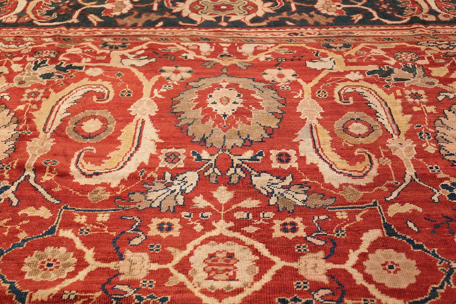 20th Century Antique Persian Sultanabad Rug. Size: 13' 7