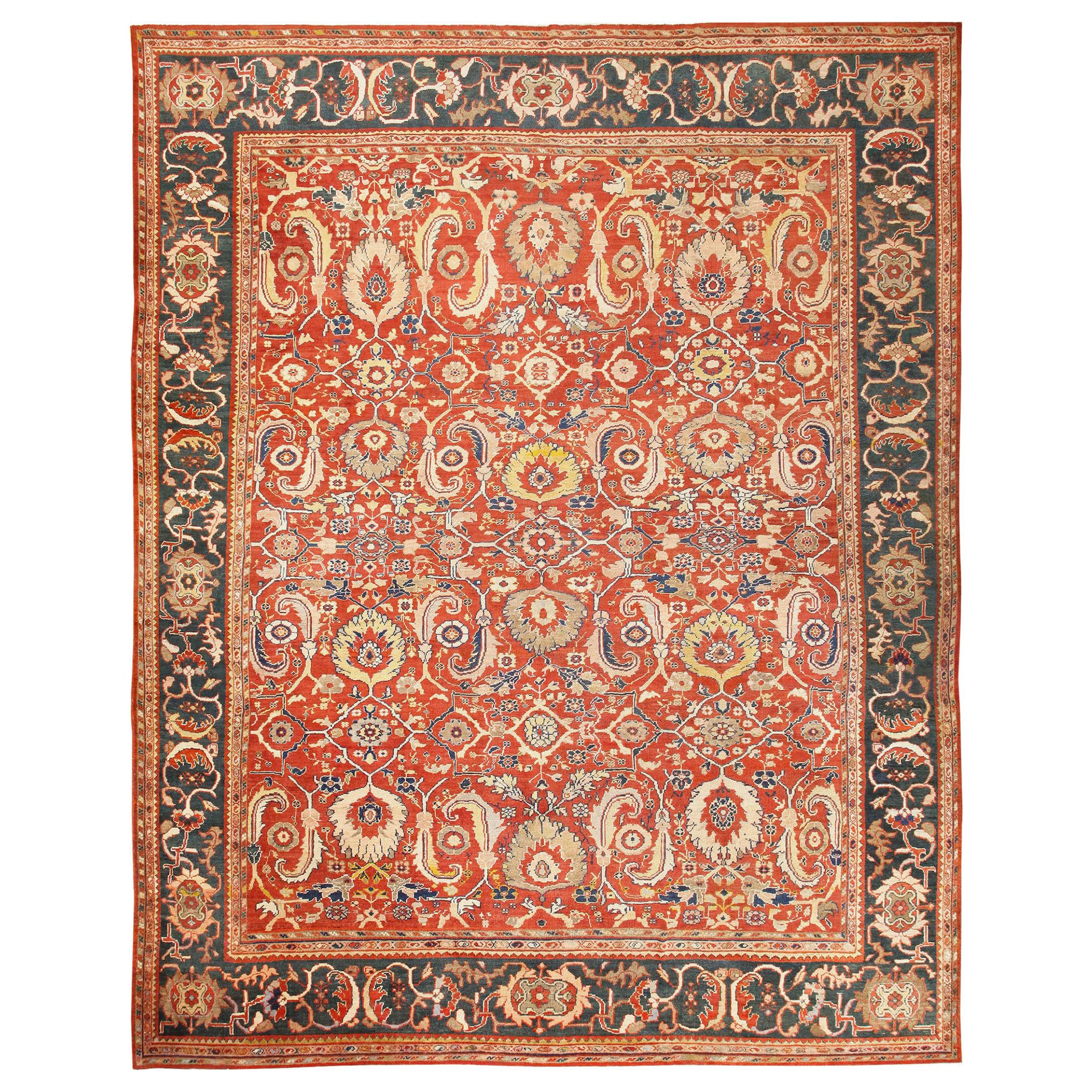 Antique Persian Sultanabad Rug. Size: 13' 7" x 17'