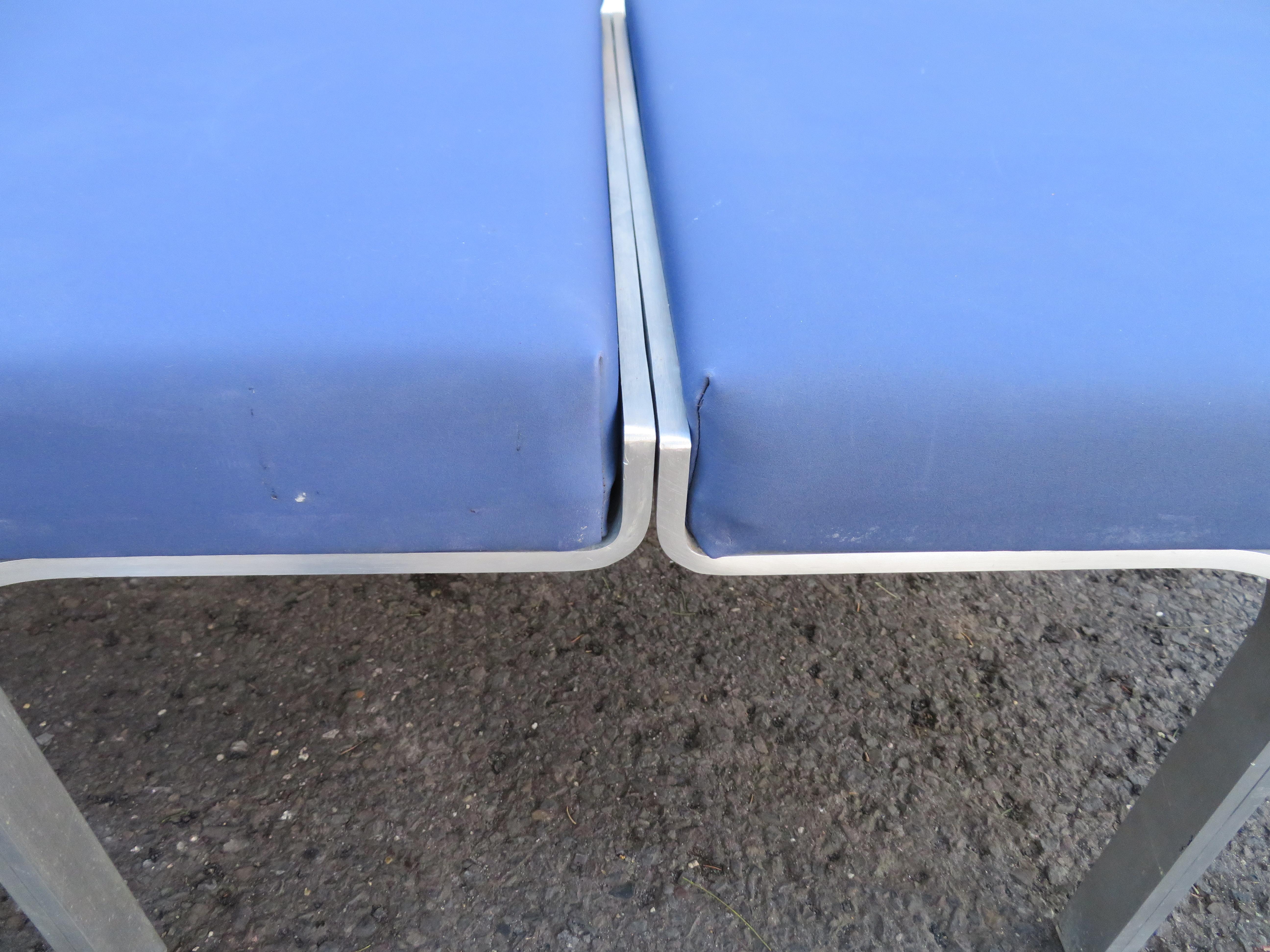 Large Scale Aluminum John Behringer Link Bench for J G Furniture ...