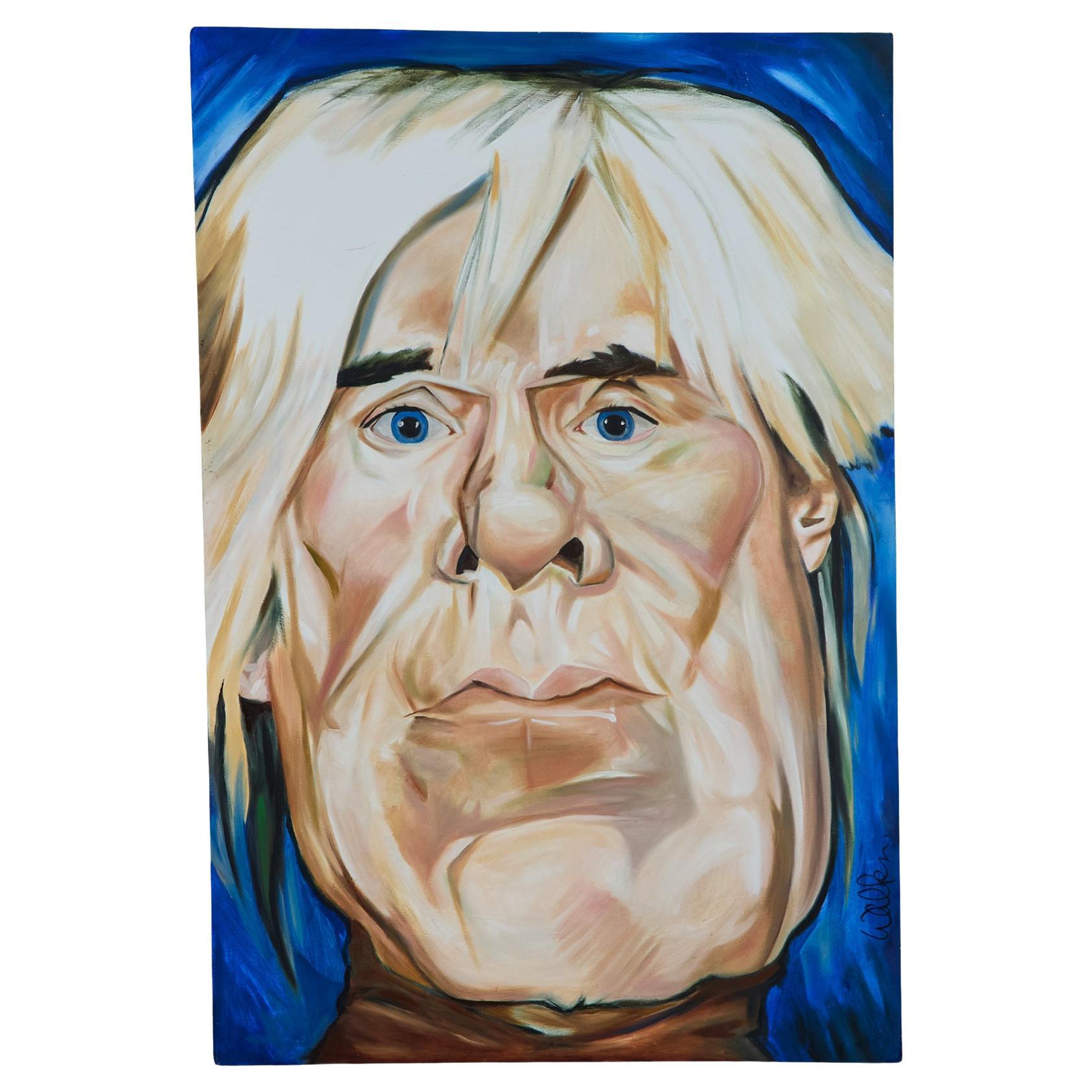 Retrato a gran escala de Andy Warhol