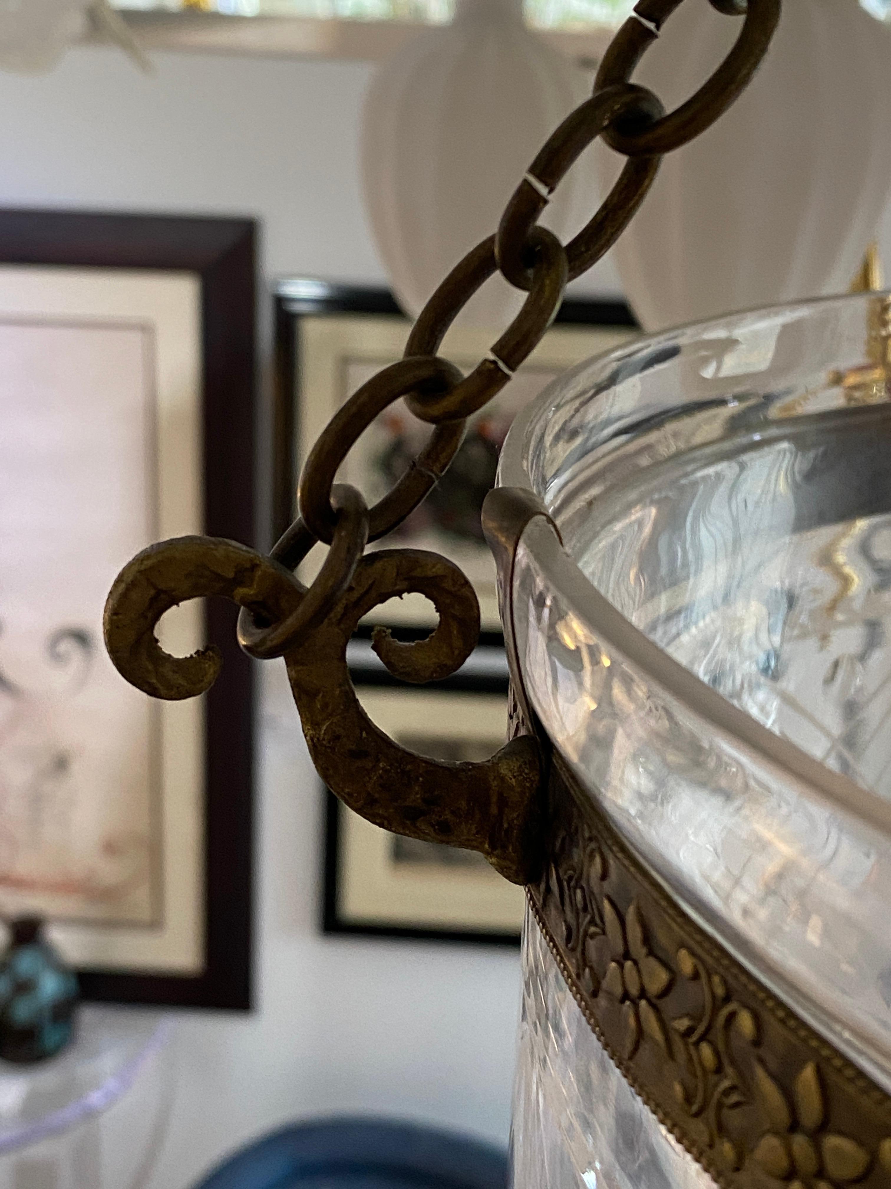 Large Scale Anglo-Indian Hundai Bell Jar Lantern 6