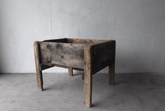 Large Scale Antique Industrial Wooden Planter