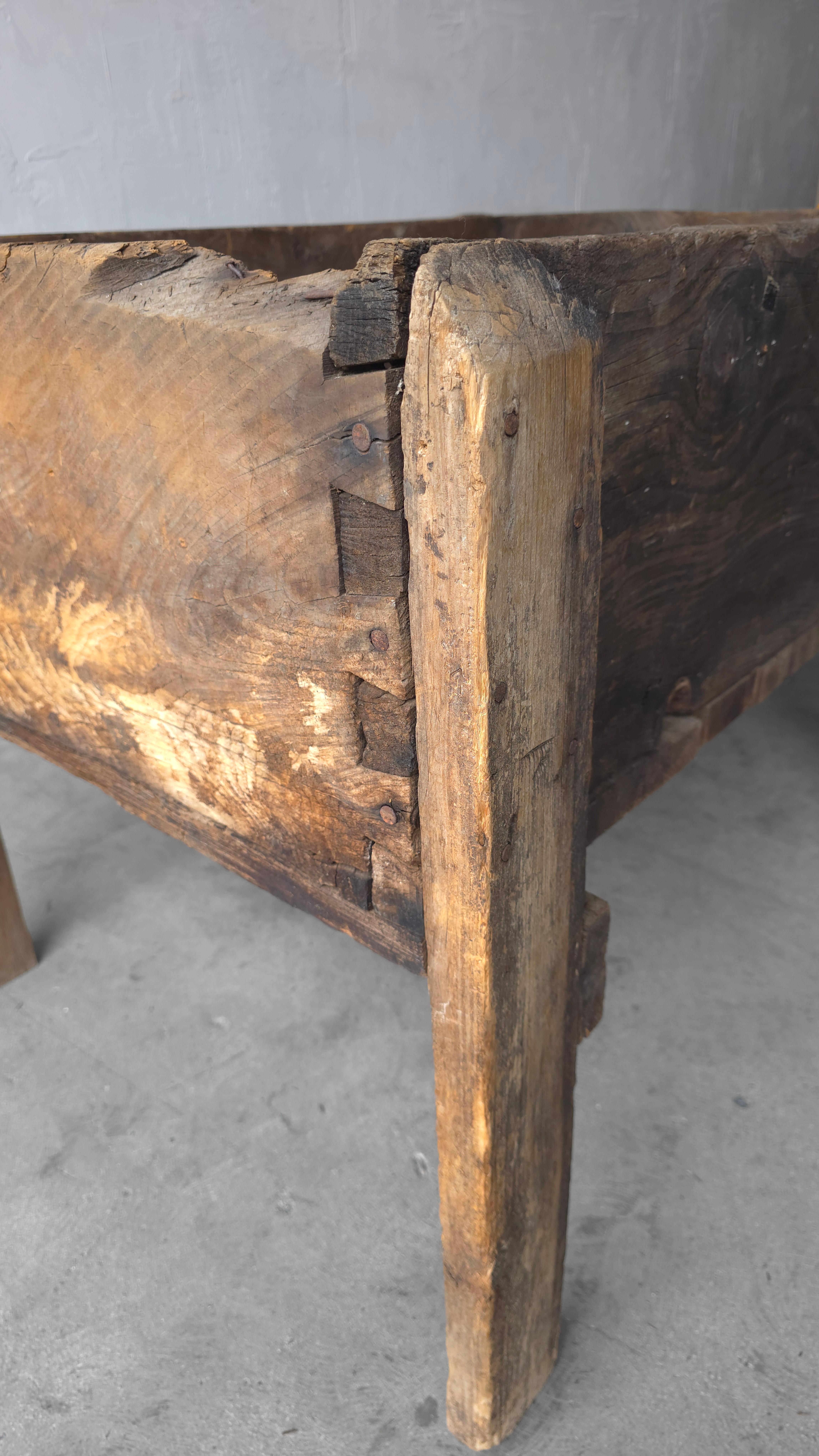 Bois Jardinière industrielle en bois à grande échelle en vente