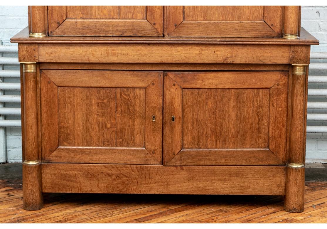 Louis Philippe Large Scale Antique Louis Phillippe Burled Cabinet For Sale
