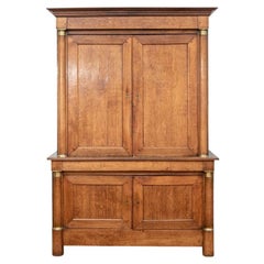 Large Scale Antique Louis Phillippe Burled Cabinet
