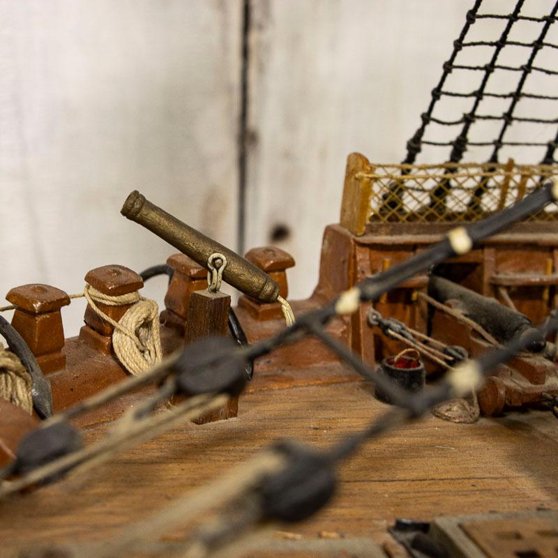 Large Scale Antique Model Ship Uss Constitution 3