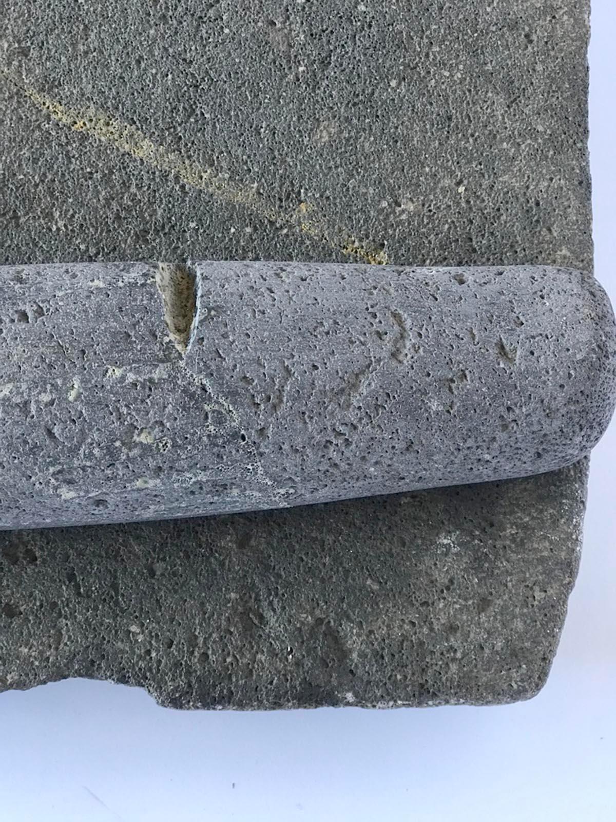 Large Scale Antique Stone Matate, Grinder In Good Condition In Los Angeles, CA