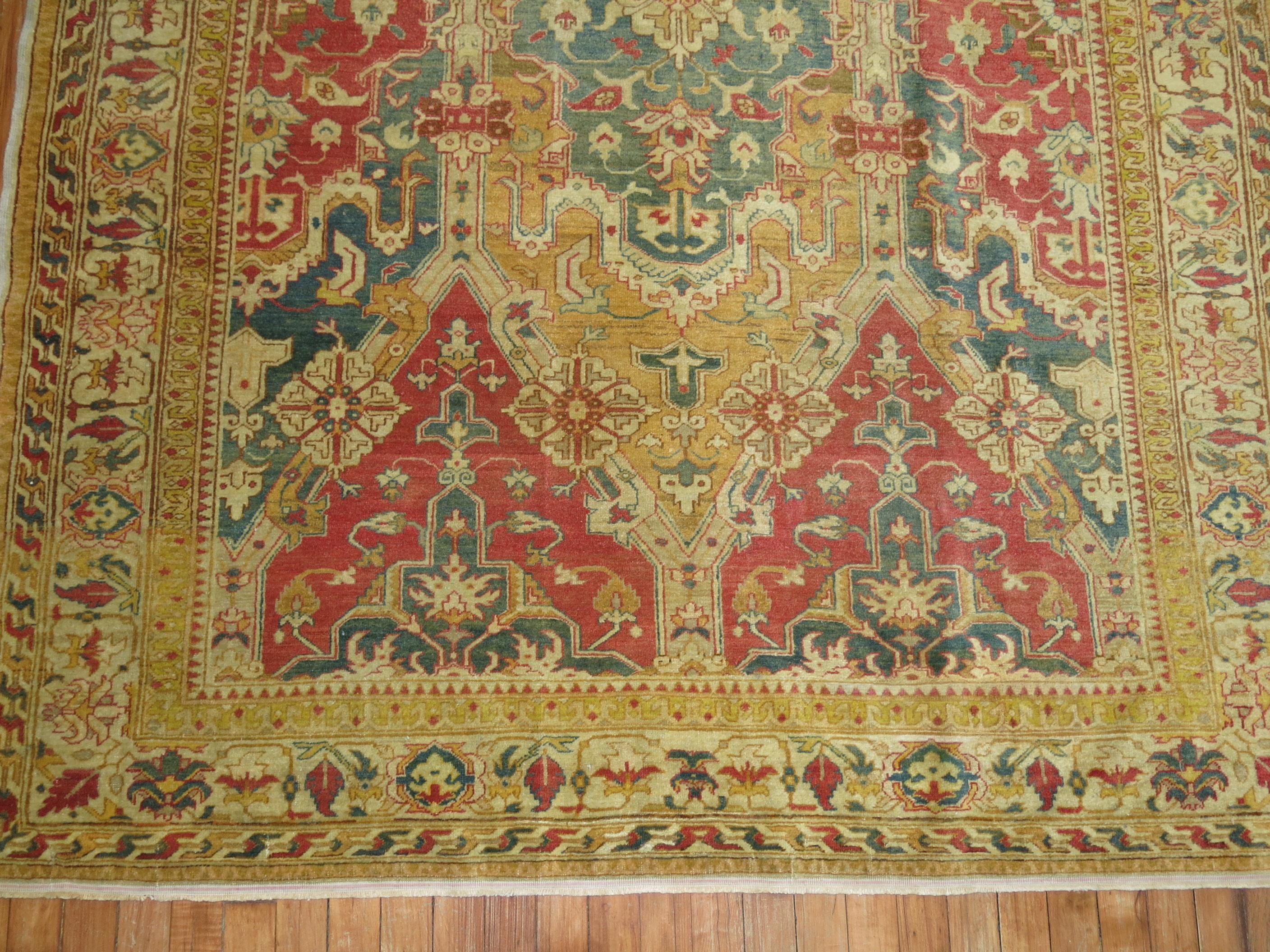 Large Scale Antique Turkish Sivas Foyer Rug For Sale 1