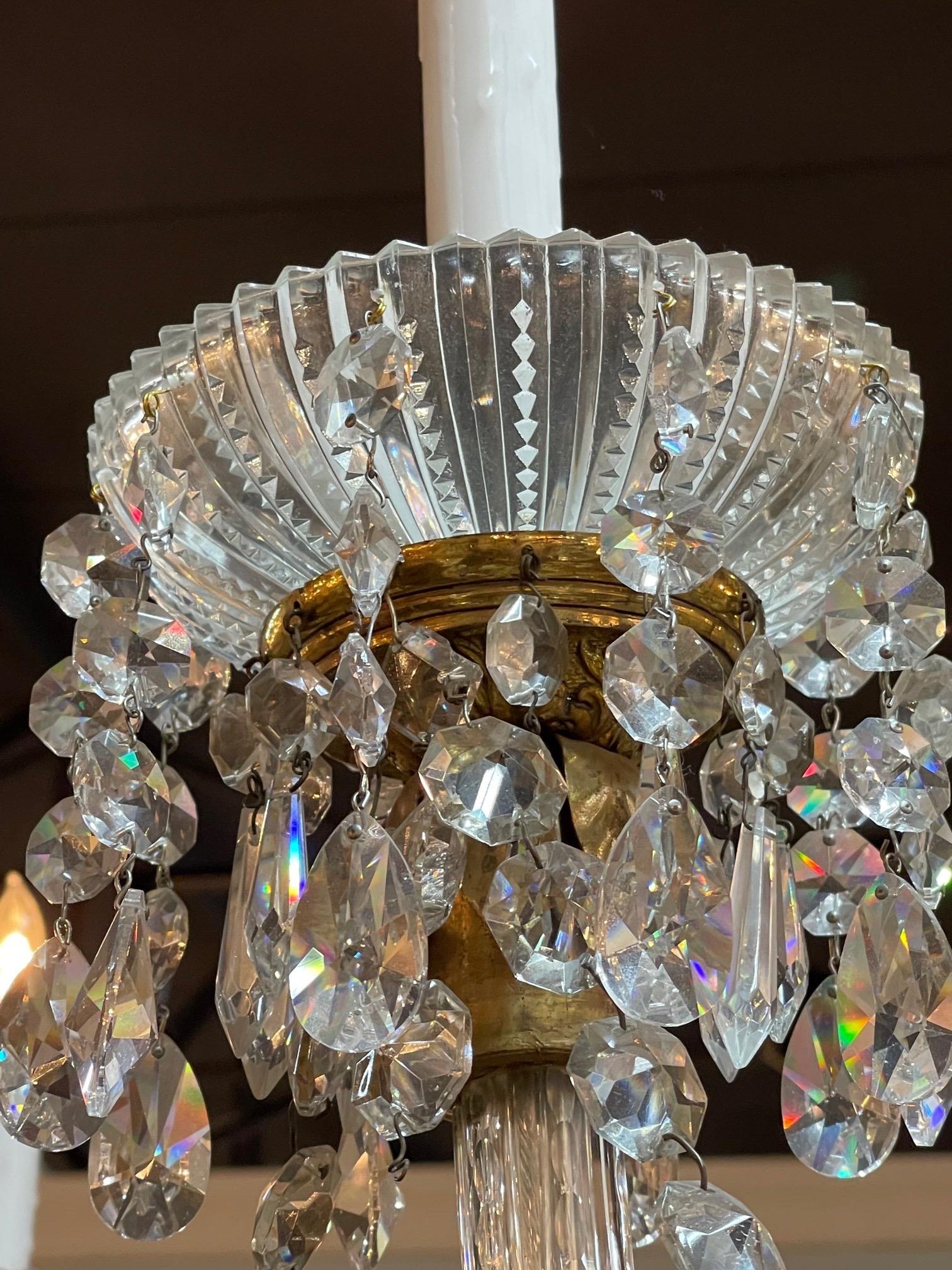 Large Scale Antique Waterford Crystal Chandelier 4