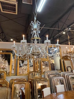 Large Scale Antique Waterford Crystal Chandelier