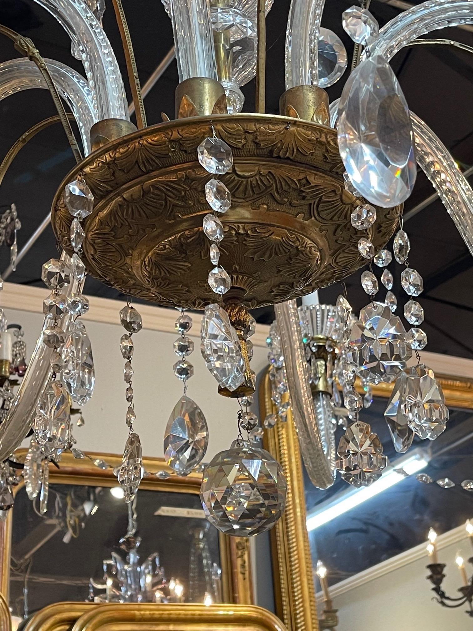 Large Scale Antique Waterford Crystal Chandelier 2