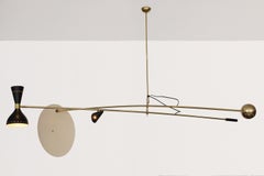 Large Scale Architectural Cantilever Stilnovo Style Pendant