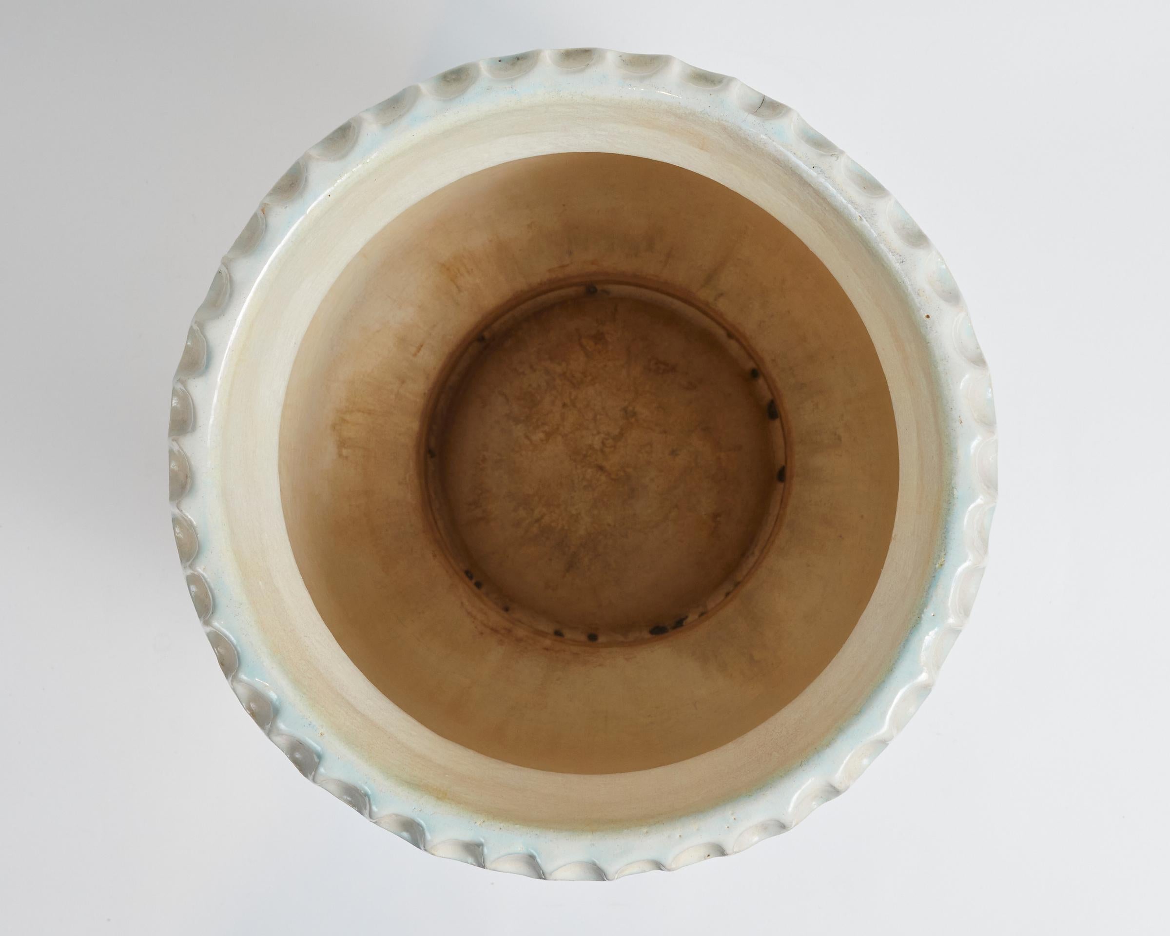 Belga Vaso in ceramica Art Deco di grandi dimensioni di Boch Freres Keramis in vendita