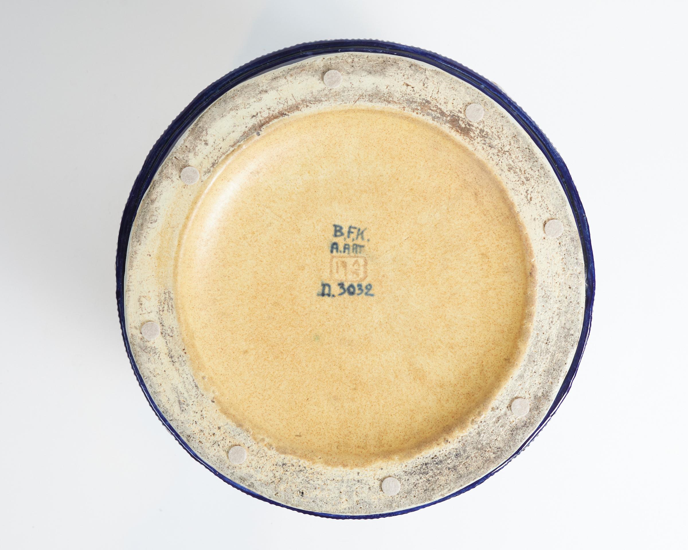 Keramikvase im Großformat aus der Art-Déco-Periode von Boch Freres Keramis im Angebot 1