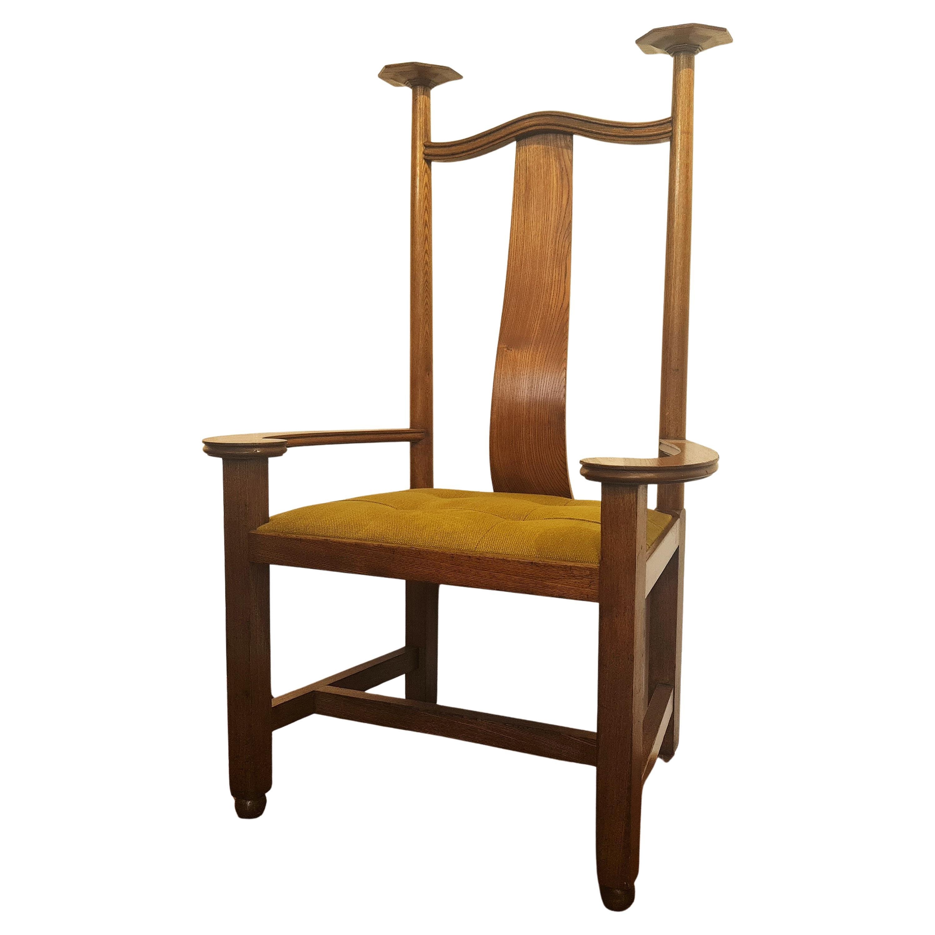 Large Scale Arts & Crafts oak Armchair