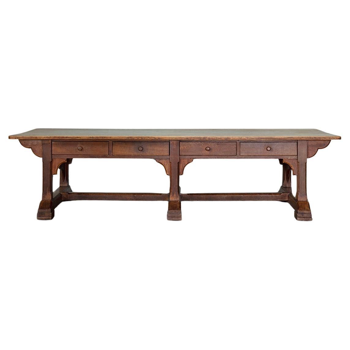 Large Scale Arts & Crafts Refectory Table