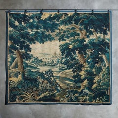 Large Scale Belgian Verdant Tapestry, Early 20th Century