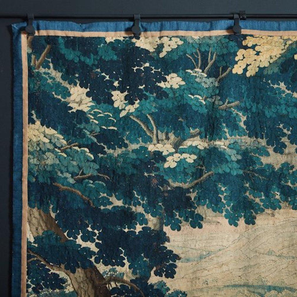 Modern Large Scale Belgian Verdant Tapestry, Early 20th Century
