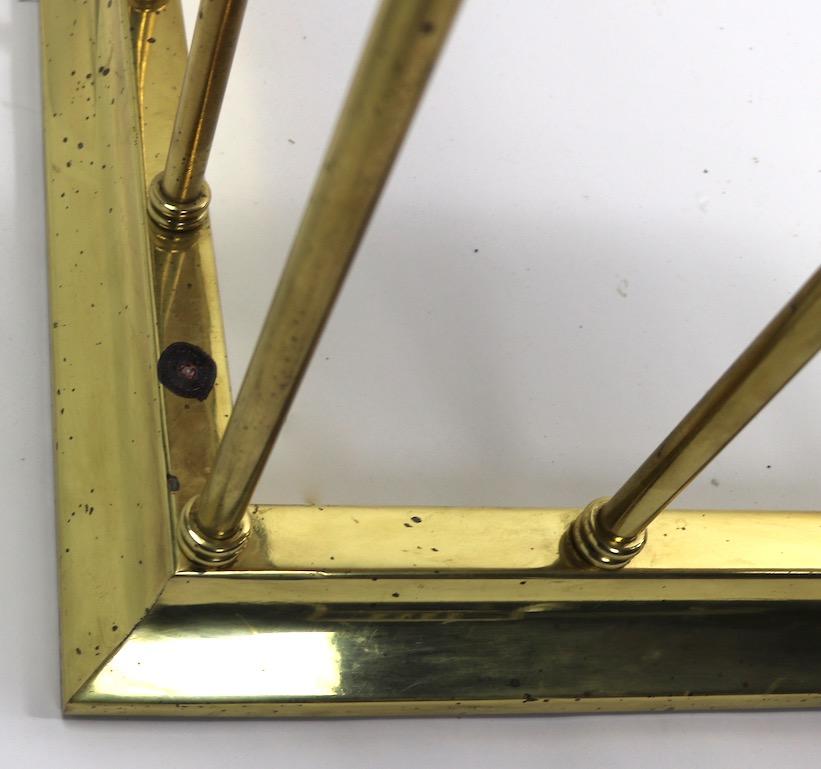 Large Scale Bench Club Fender in Brass and Leather 10