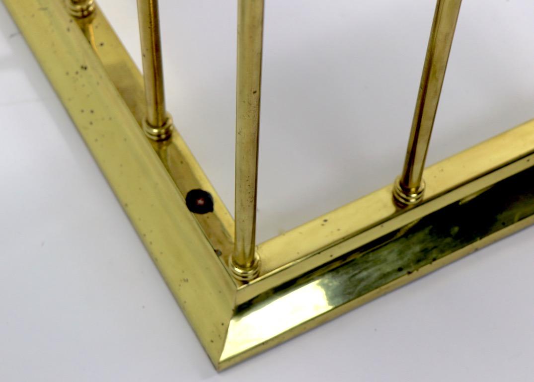 Large Scale Bench Club Fender in Brass and Leather 2