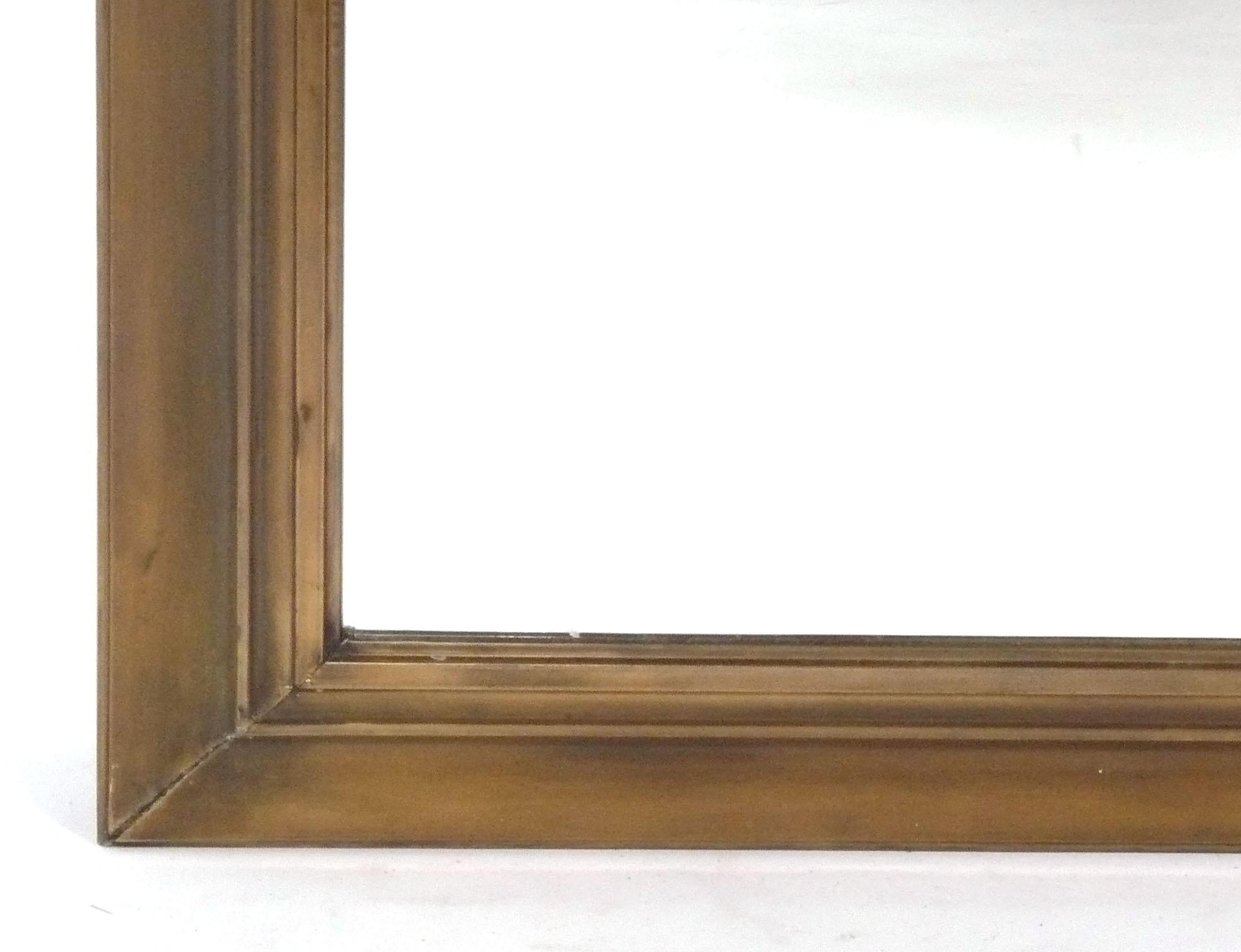 Americano Specchio in ottone di grandi dimensioni 78