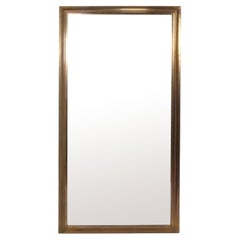Large-Scale Brass Mirror 78"H x 42"W Circa 1950s
