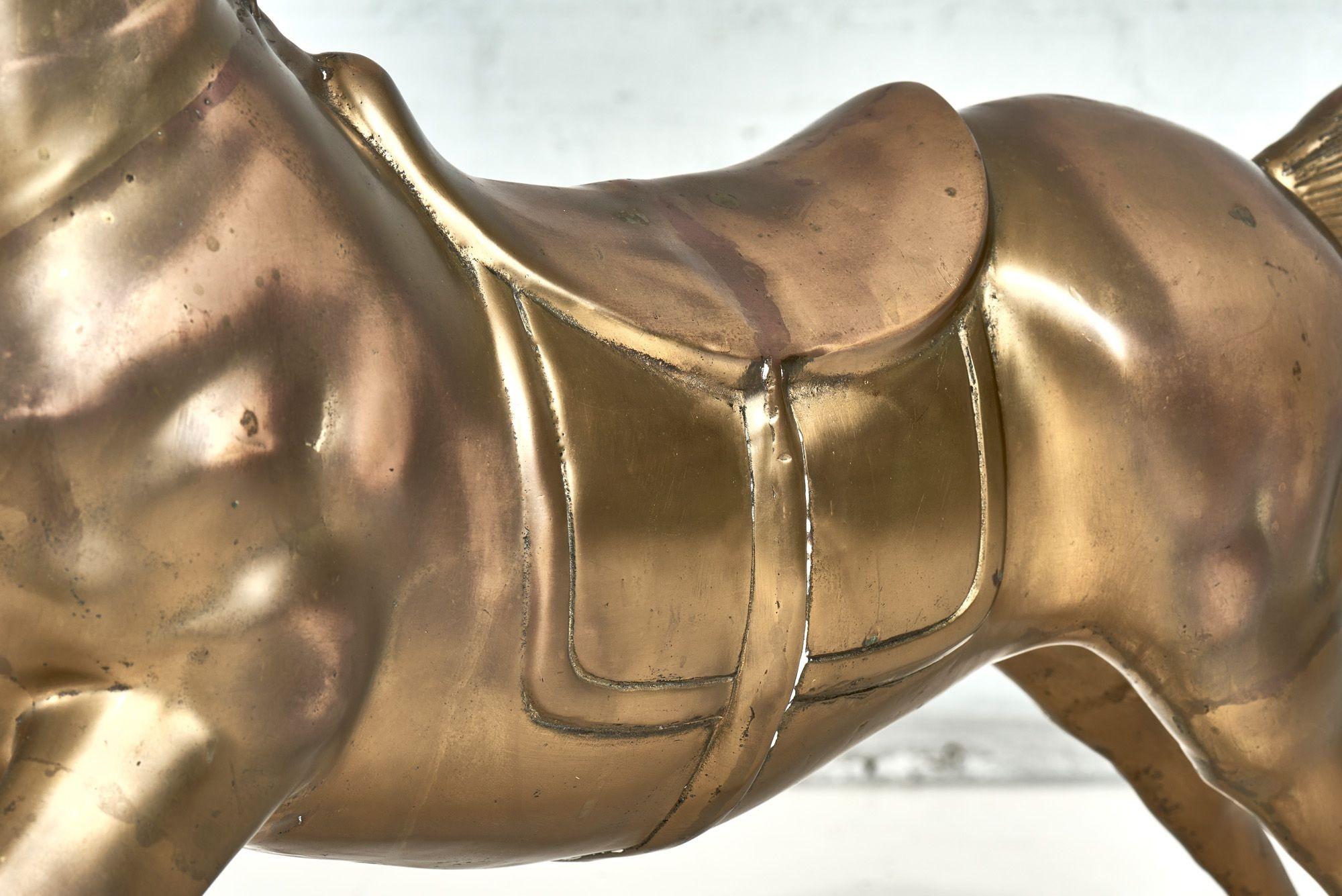 Large Scale Brass Rocking Horse, 1960 1