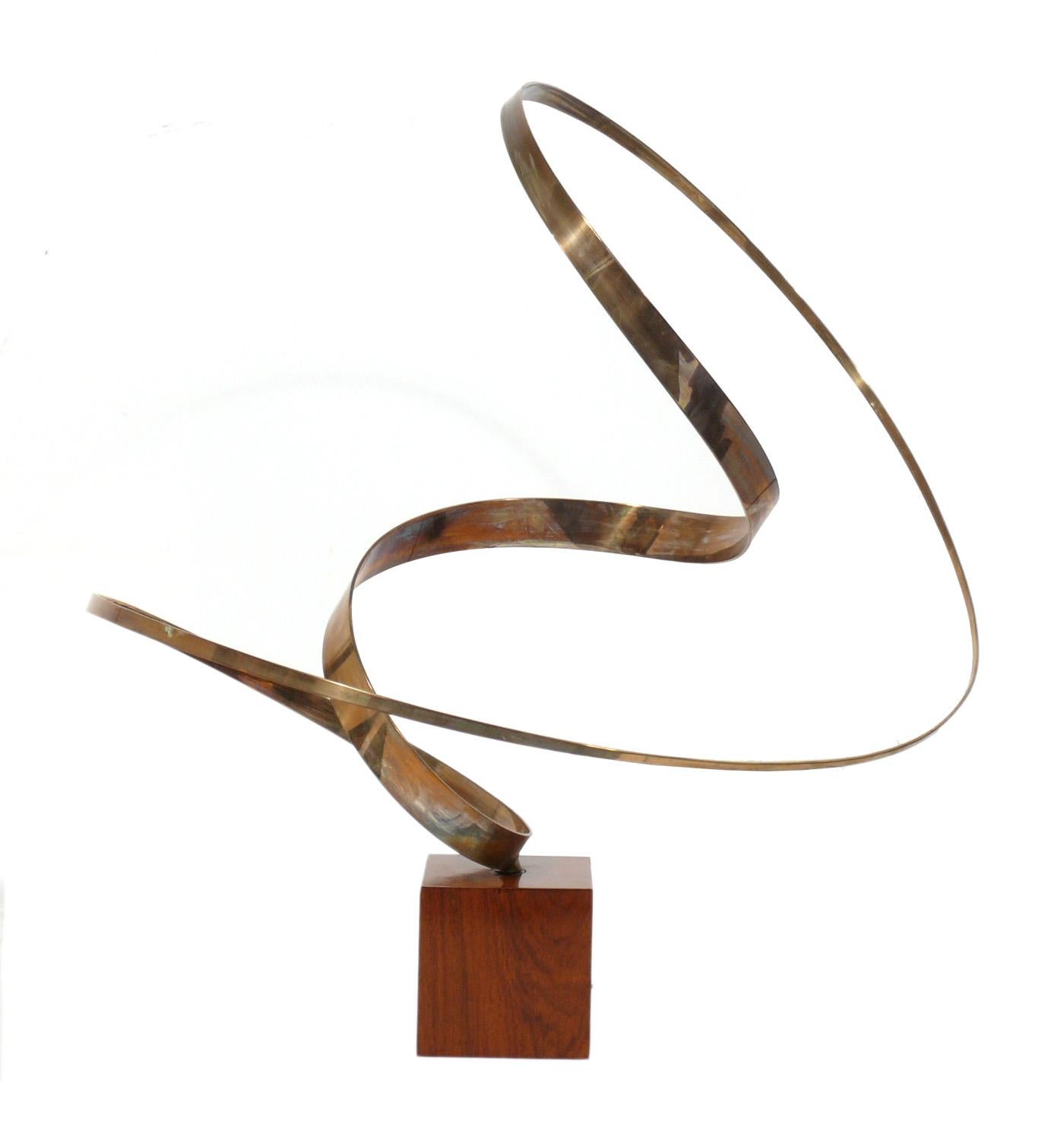 Mid-Century Modern Large Scale Bronze Kinetic Sculpture Attributed to Jose de Rivera