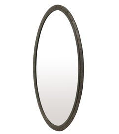 Large Scale Bronze Oval Porthole Mirror 58.5"H x 36"W
