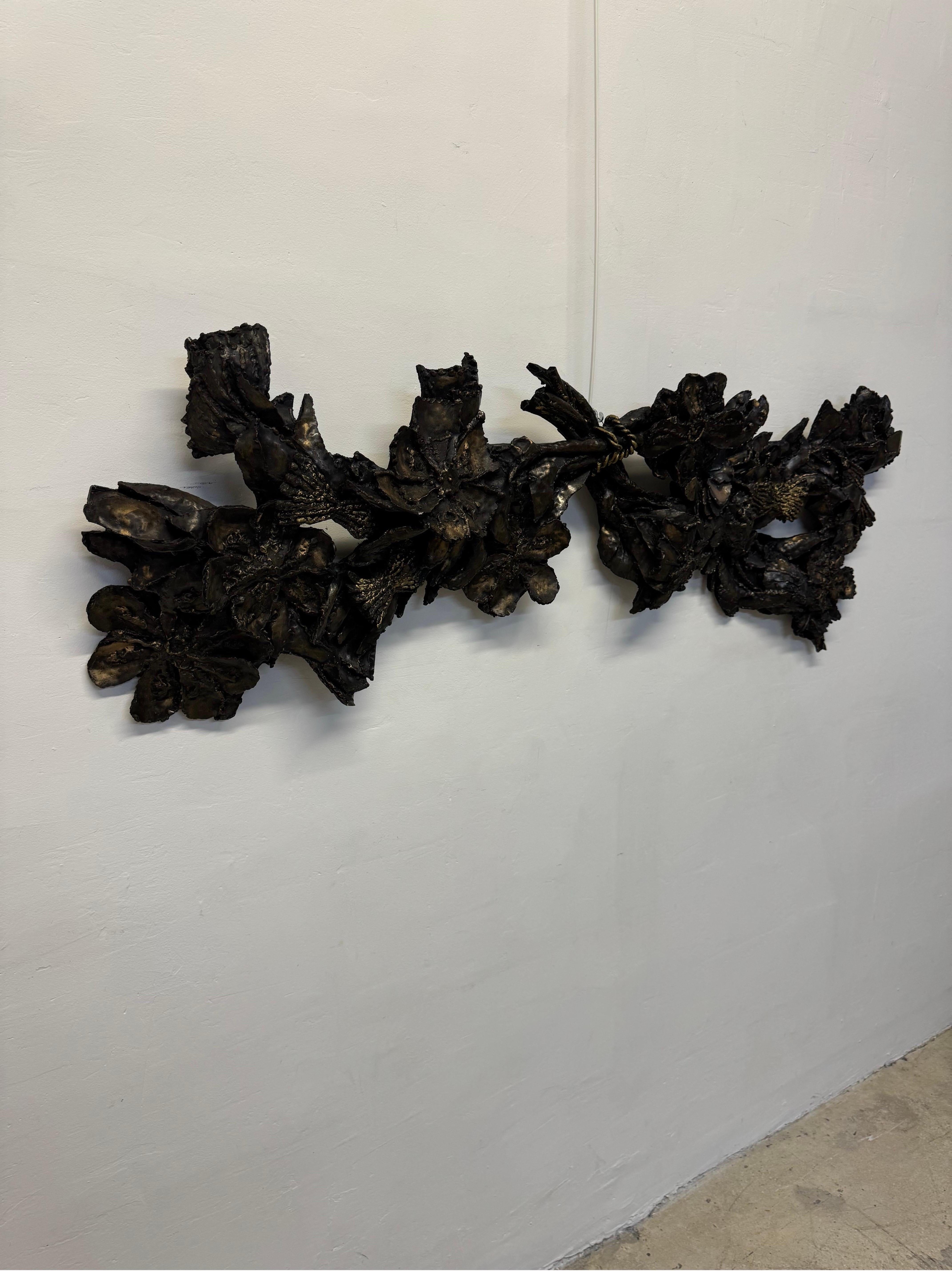 Large Scale Brutalist Resin Wall Sculpture by Finesse Originals, 1970s In Good Condition For Sale In Miami, FL