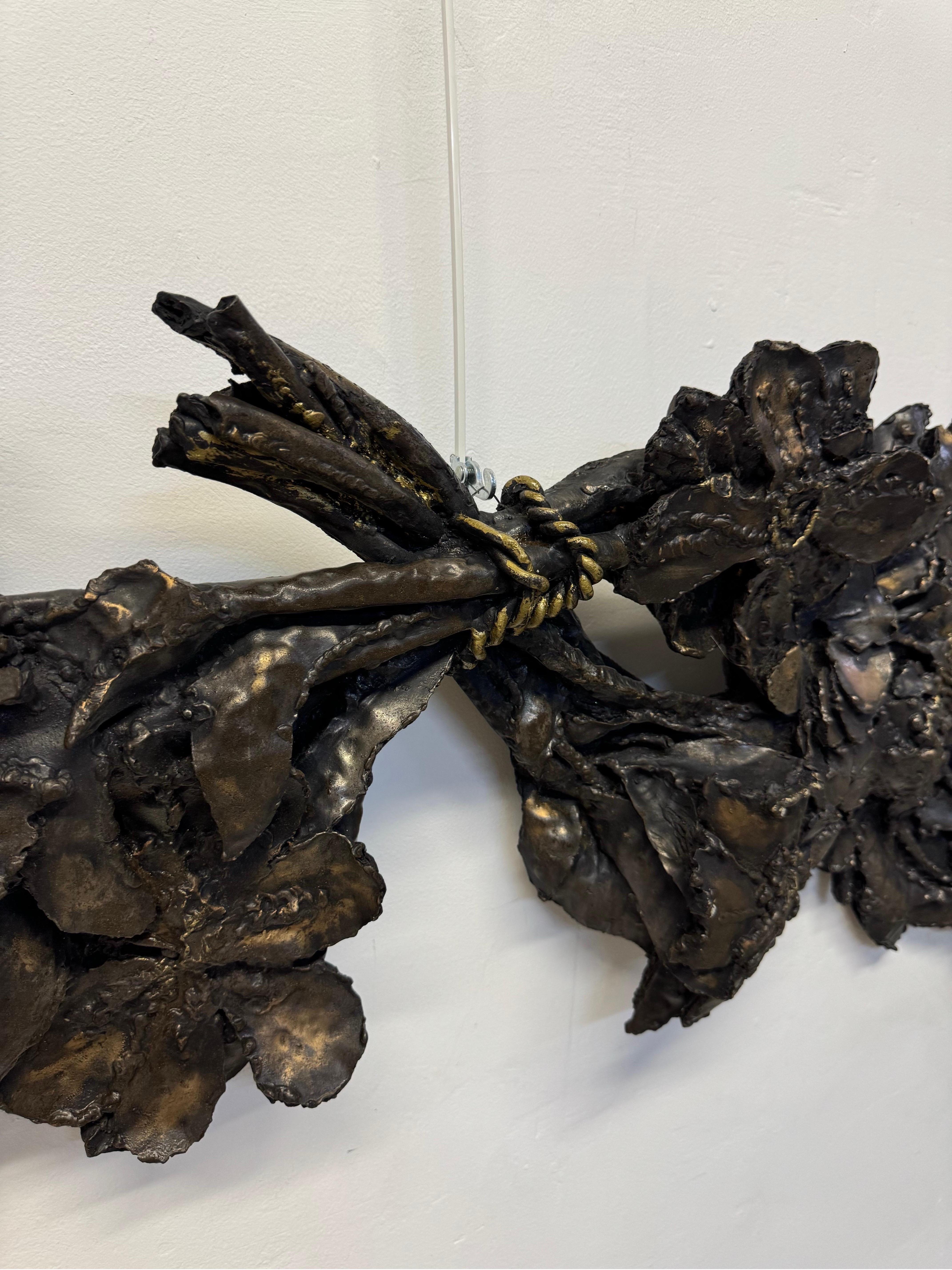 20th Century Large Scale Brutalist Resin Wall Sculpture by Finesse Originals, 1970s For Sale