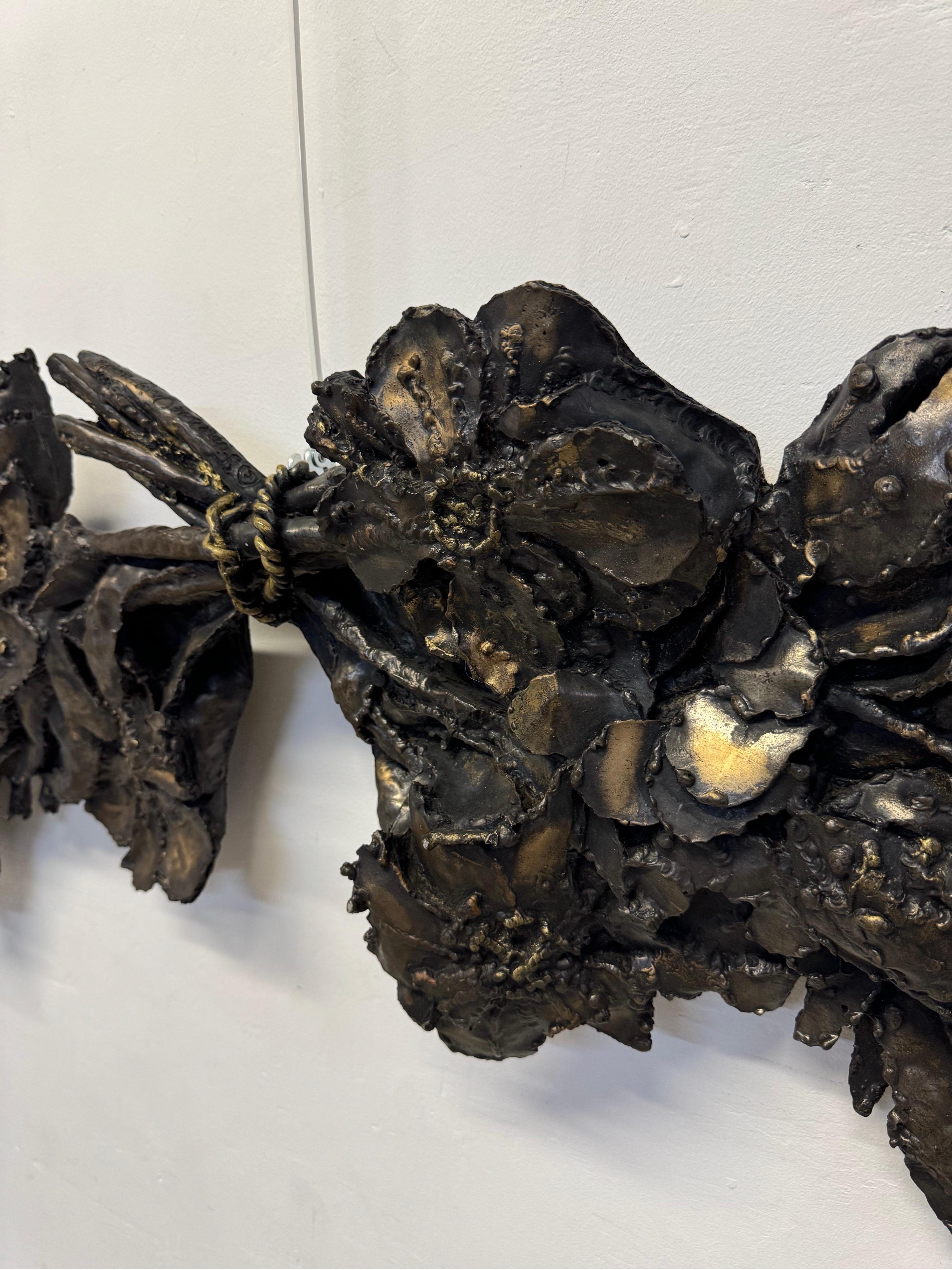 Large Scale Brutalist Resin Wall Sculpture by Finesse Originals, 1970s For Sale 1