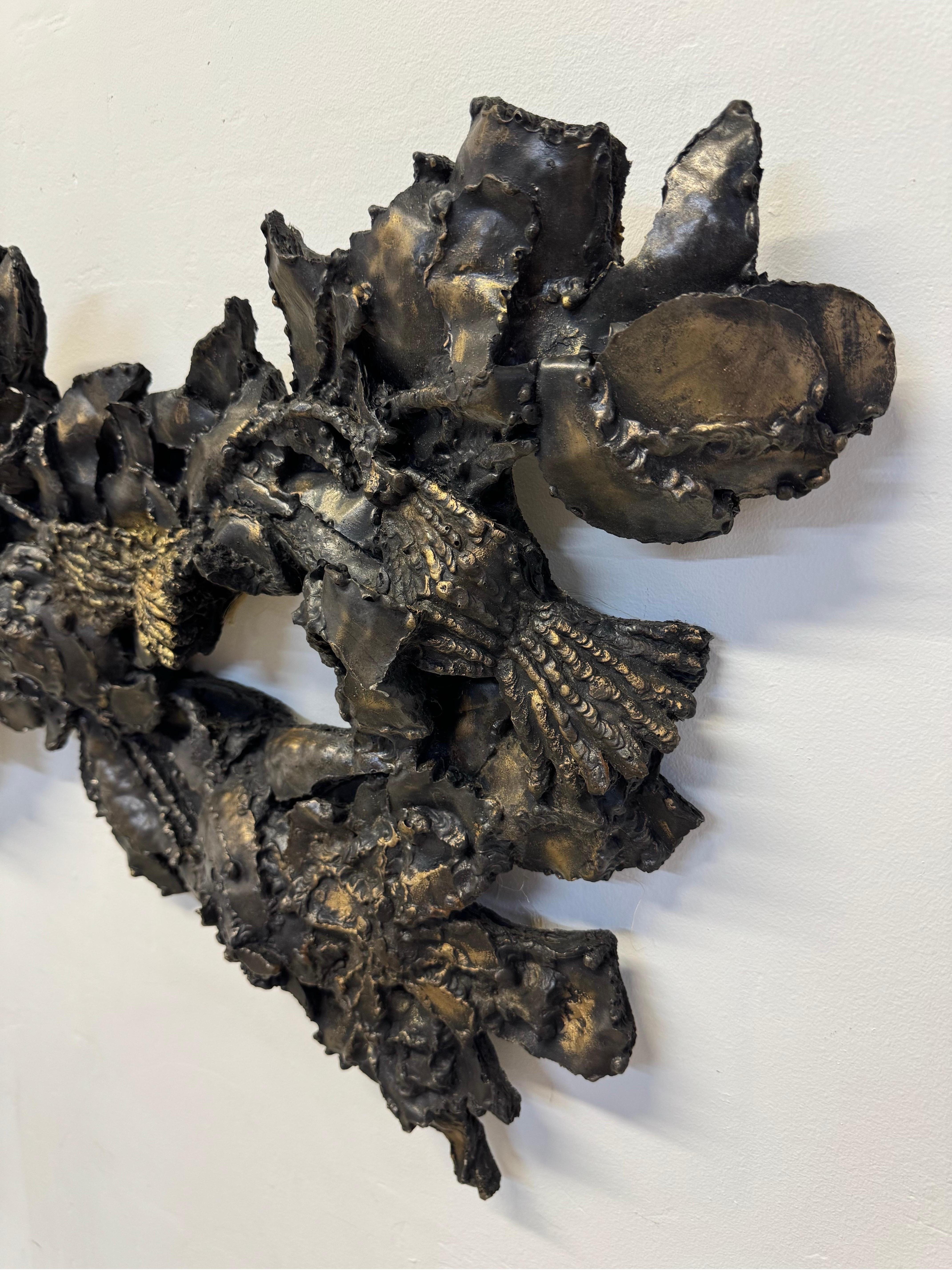 Large Scale Brutalist Resin Wall Sculpture by Finesse Originals, 1970s For Sale 2