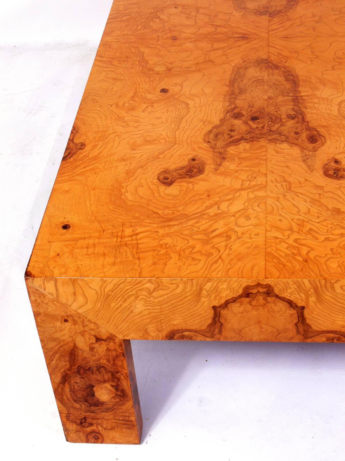 burl coffee table