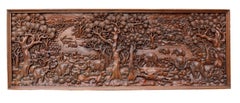 Large Scale Carved Oriental Wall Panel and Decoration
