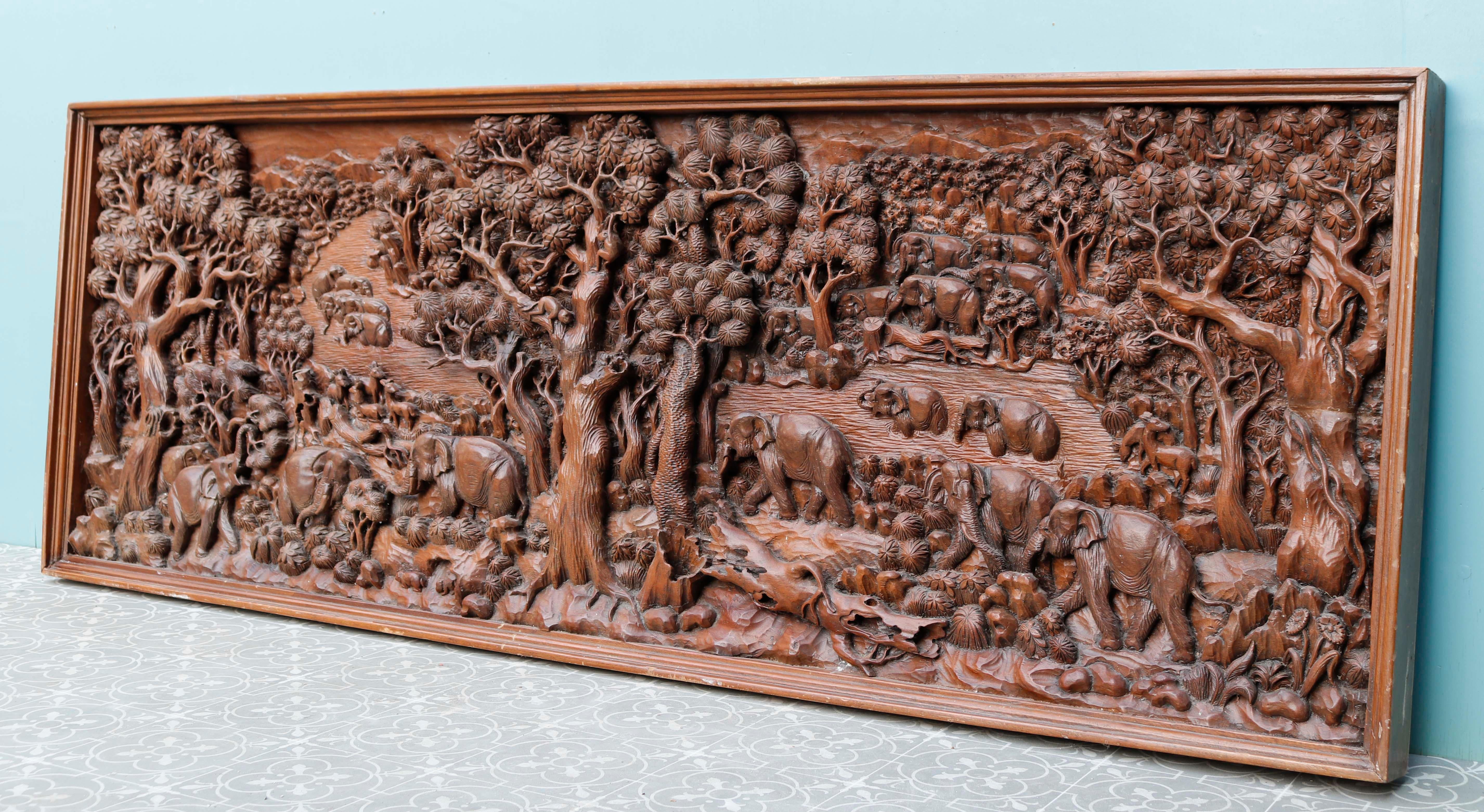 Large Scale Carved Oriental Wall Panel and Decoration 2
