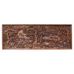 Large Scale Carved Oriental Wall Panel and Decoration