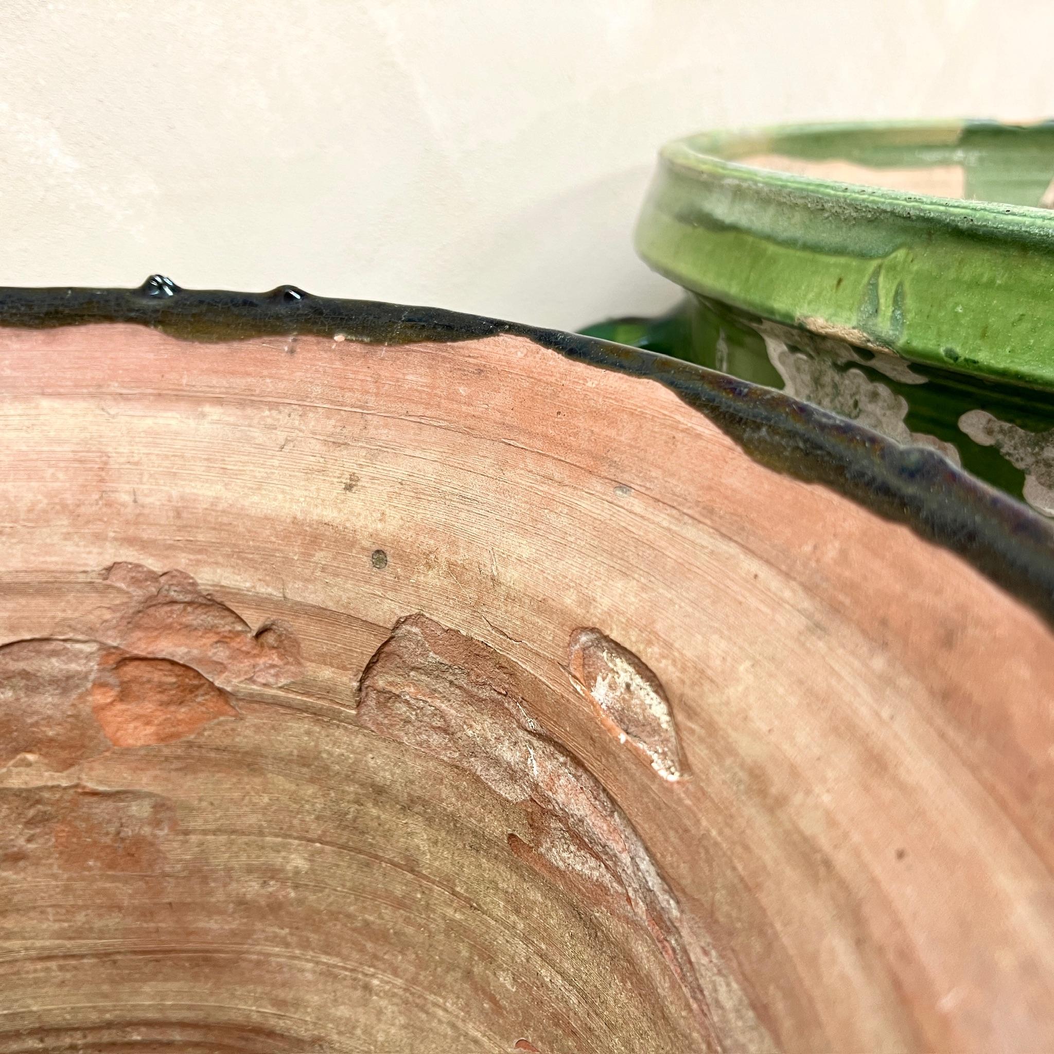 19th Century Large Scale Castelnaudary Pots French Green