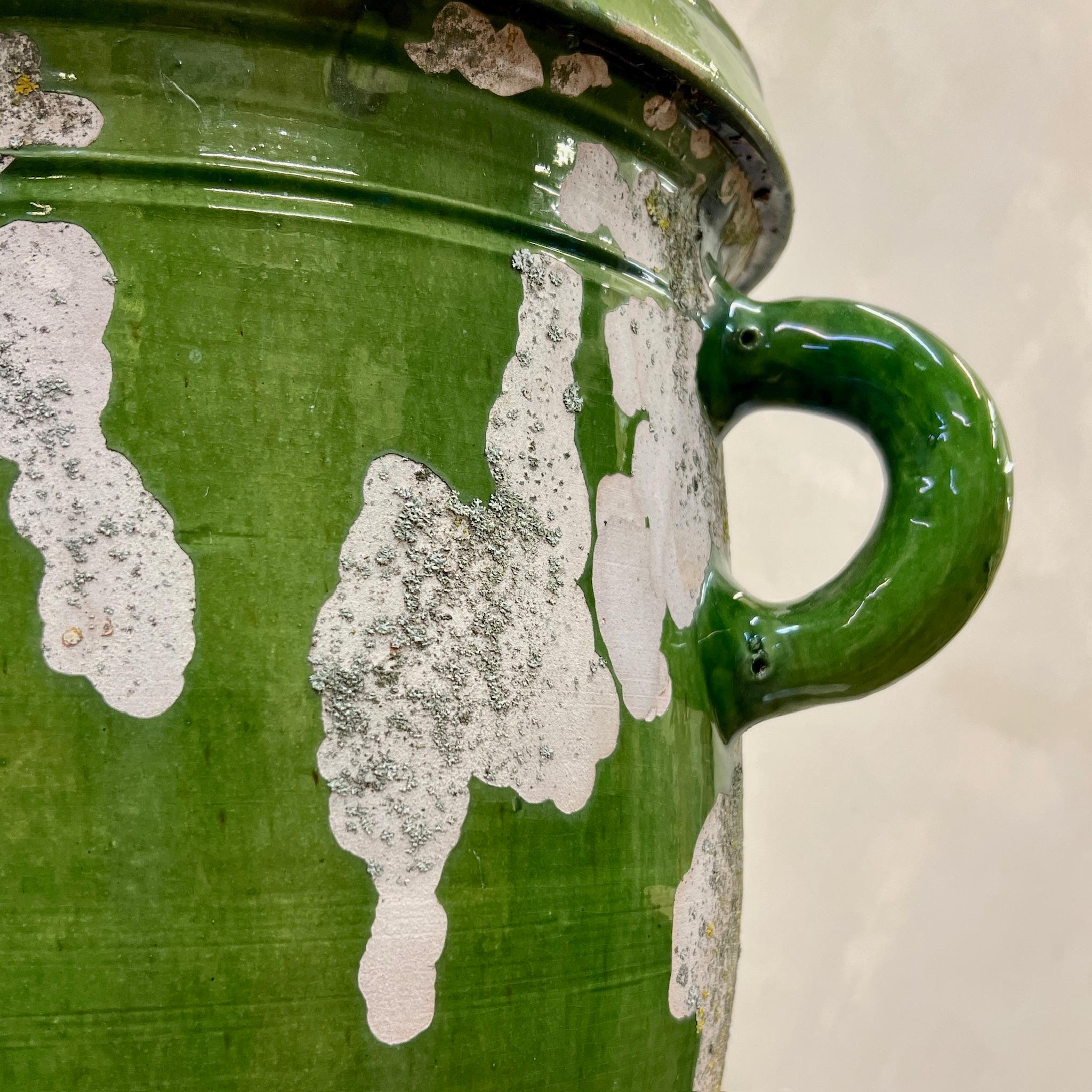 Ceramic Large Scale Castelnaudary Pots French Green