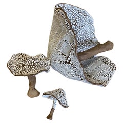 Large Scale Ceramic Mushroom and Two Babies