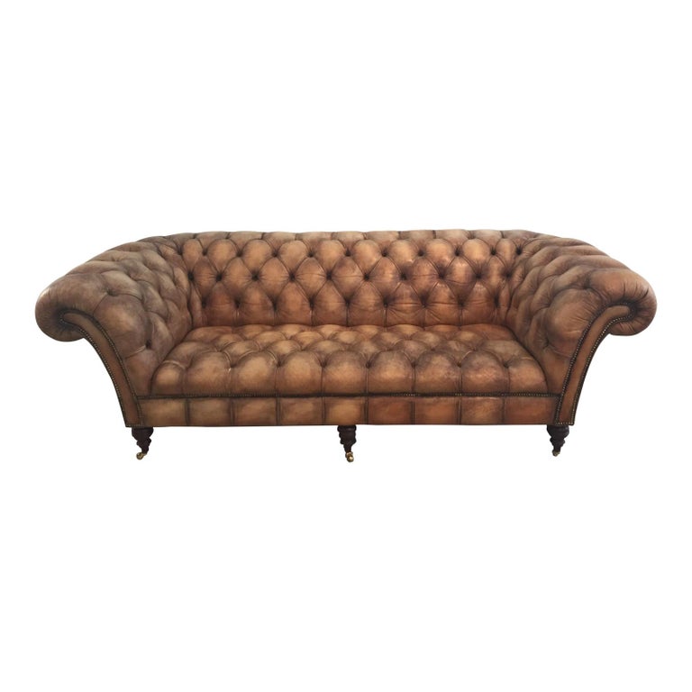 Large Scale Chesterfield Sofa by Phillip Stanhope Fleming and Howland at  1stDibs