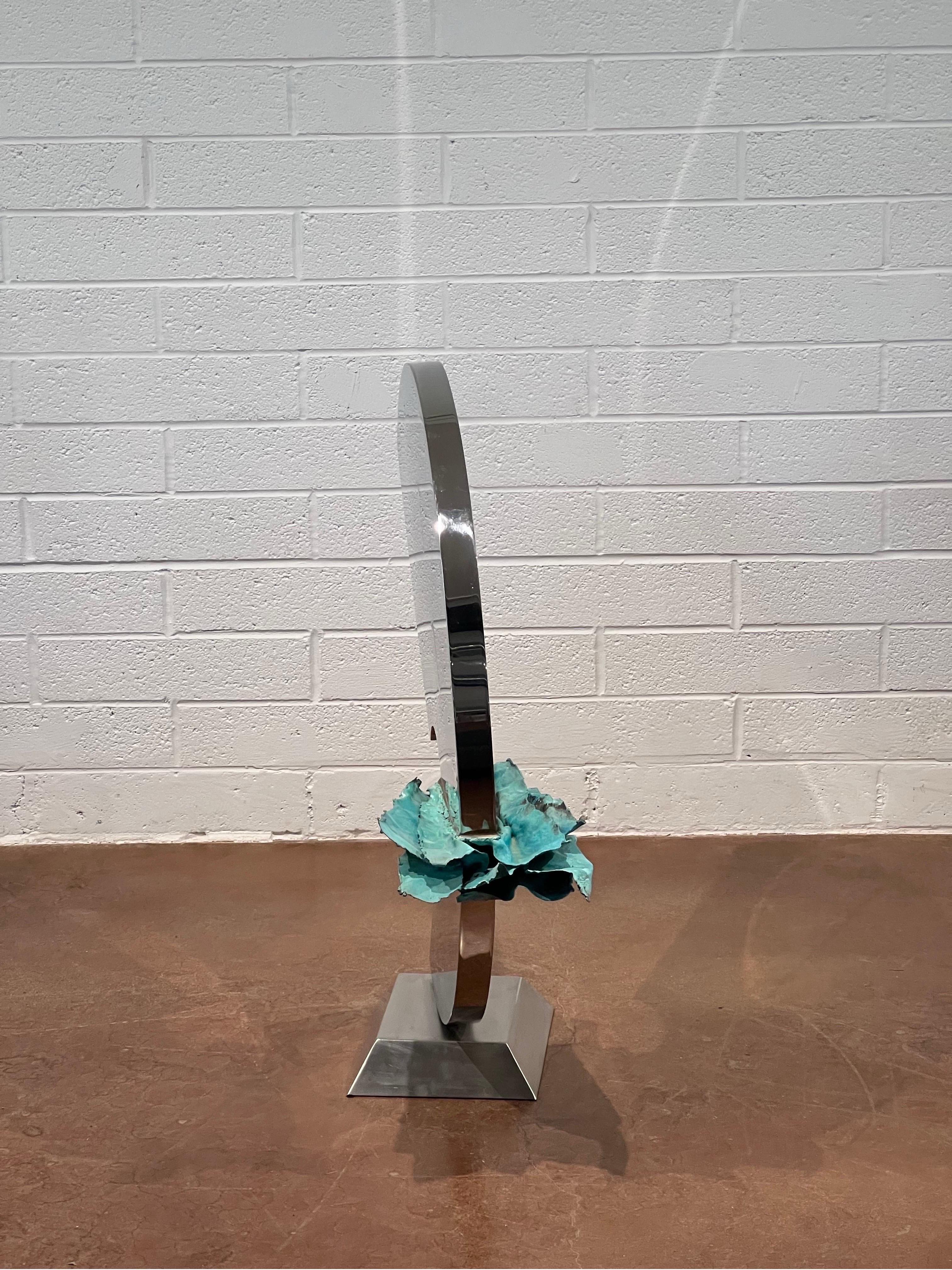 Post-Modern Large Scale Chrome Gary Slater Sculpture For Sale