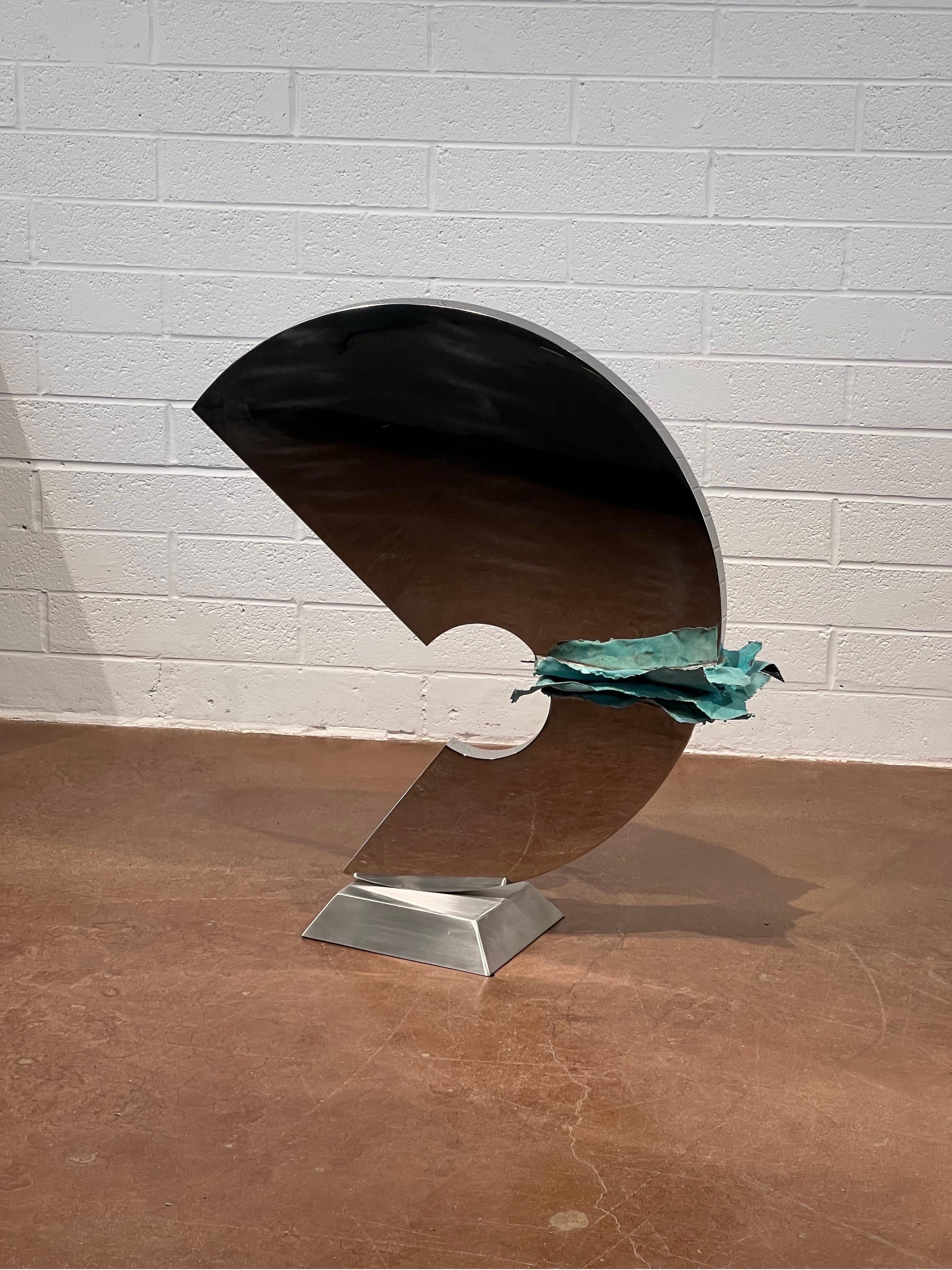 American Large Scale Chrome Gary Slater Sculpture For Sale